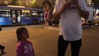 FRENCH MONTANA GIVES HIS CHAIN TO A LITTLE GIRL IN RUSSIA