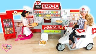 Pizza-Laden für Barbie-Puppe - Eine Batteriebetriebene Pizza Maschine Spielzeug