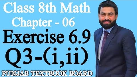 Class 8th Math Unit 6-E.X 6.9 Question 3 (i,ii)-Find solution set by Method of Cross Multiplication