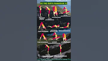 12 steps of Surya Namaskar #shorts #yoga