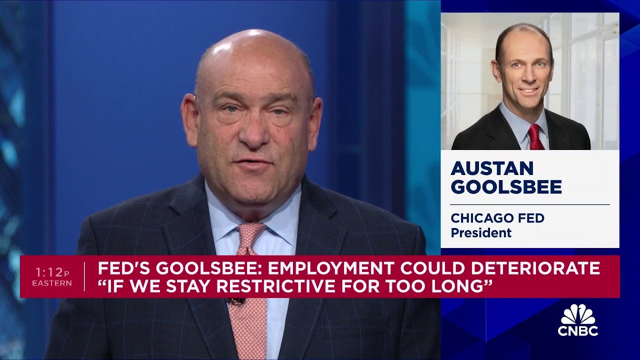 Chicago Fed President Austan Goolsbee: Policy stance is restrictive ...