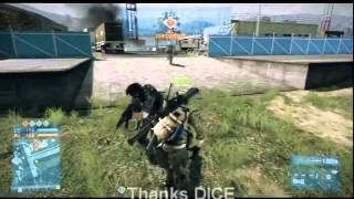 Battlefield 3 - God Mode tutorial.  Invincibility glitch