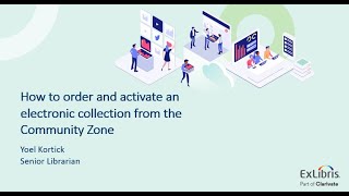 How to order and activate an electronic collection from the Community Zone (Jan. 6, 2022)