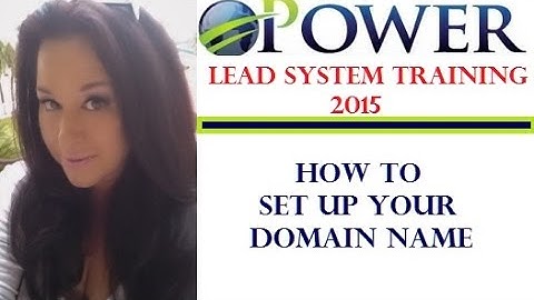 Power Lead System Training - Power Lead System Domain Name Training