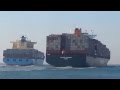 Collision entre deux bateaux porte-conteneurs dans le Canal de Suez