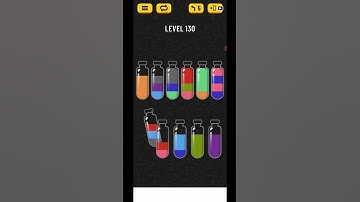 Soda Sort Water Color Puzzle Level 130 Solution Gameplay