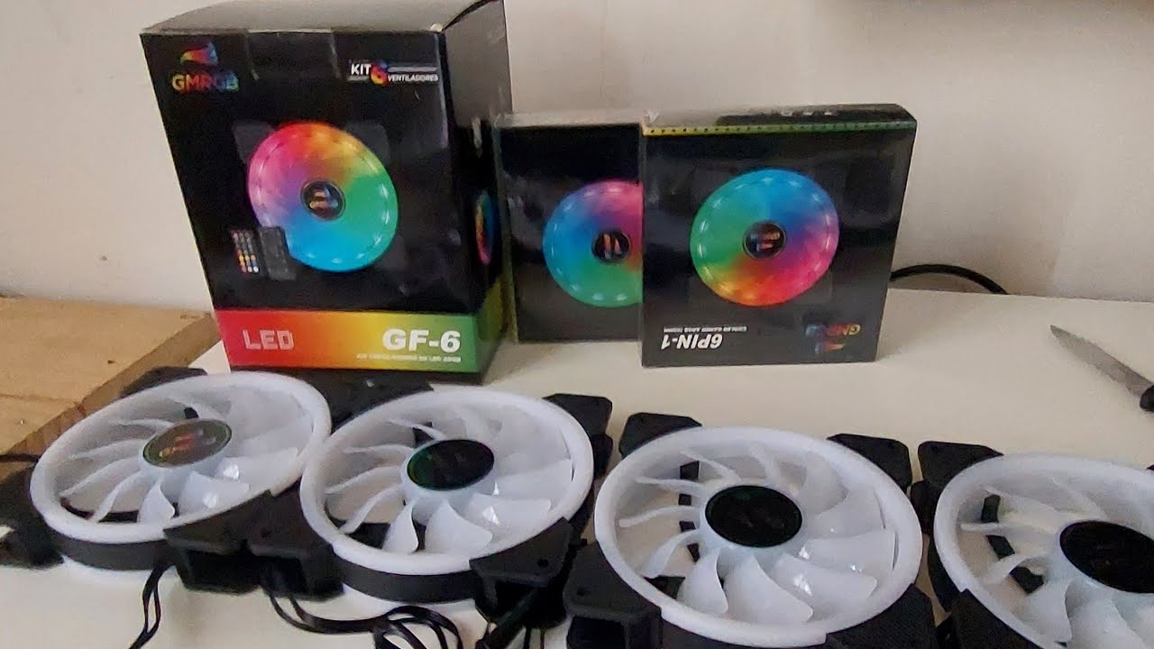 #UNBOXING KIT 8 FANS RGB - YouTube