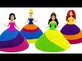 DIY Making Dresses out of Kinetic Sand for Disney Princess MagiClip Dolls