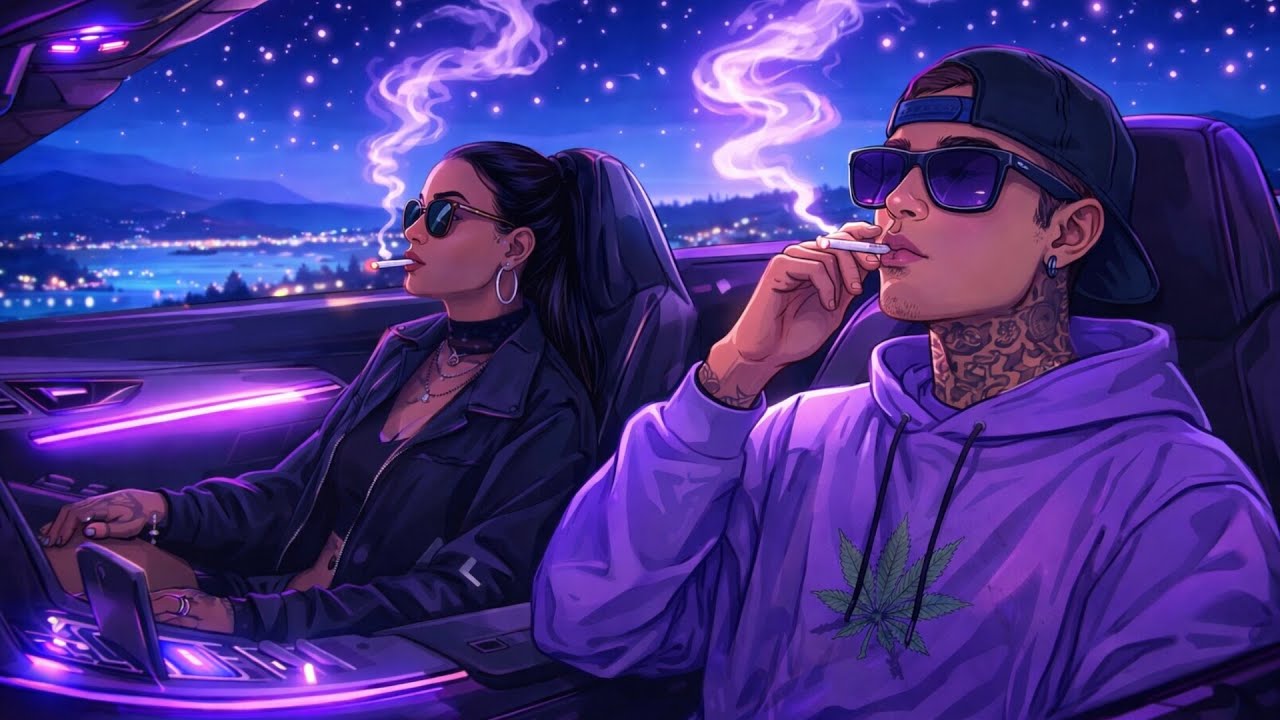2 Rappers Chilling OG Chill Rap In The Purple Night | West Coast Nights • 420 Chill Mood ...