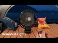 8-inch Clip on Fan - 12000mAh Portable Fan Battery Rechargeable with 3 Speeds Strong Airflow