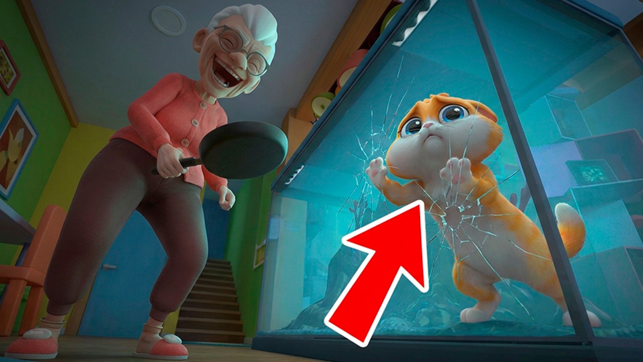😿 A VOVÓ ME PRENDEU NO AQUÁRIO DOS PEIXES! I AM CAT - O FILME