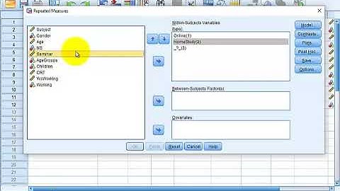 Jim Repeated measures ANOVA in SPSS