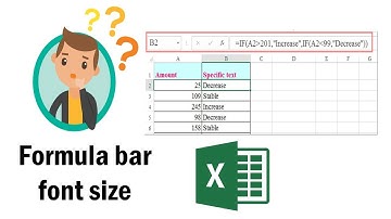 Increase Font Size of Formula Bar @Microsoft365
