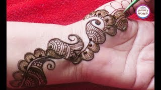 Latest Arabic Mehndi Designs for front hands -Simple Mehndi Design 2020