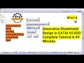 CATIA V5 Sheetmetal Tutorial | Generative Sheetmetal Design in 45 Minutes