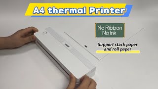 How to use A42 thermal printer Support both stack and roll paper