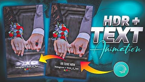 Alight Motion video editing || HDR CC Text FLASH video Editing Alight Motion || Vinit Sah