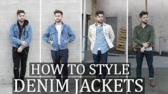 How To Style: The Denim Jacket | Mens Fashion Outfit Ideas - Durasi: 5.30. 