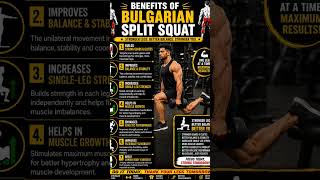 Bulgarian Split Squat Benefits 💪 | Build Strong Legs &amp; Glutes