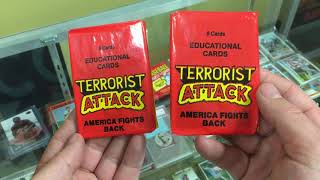 1987 Piedmont Terrorist Attack Educational Trading Cards Wax Pack Opening