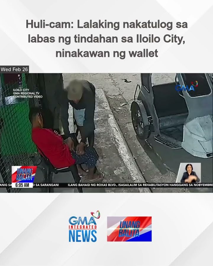 Huli-cam – Lalaking nakatulog sa labas ng tindahan sa Iloilo City, ninakawan ng... | Unang Balita