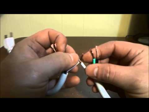 How To Fix A Broken Electrical Power Cord With 3 Prongs