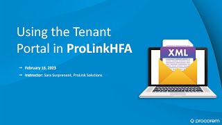 Quarterly User Training 2023 - Procorem Tenant Portal