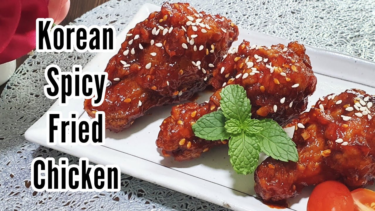 Crispy Spicy Korean Fried Chicken Recipe Ayam Goreng Ala Korea Youtube