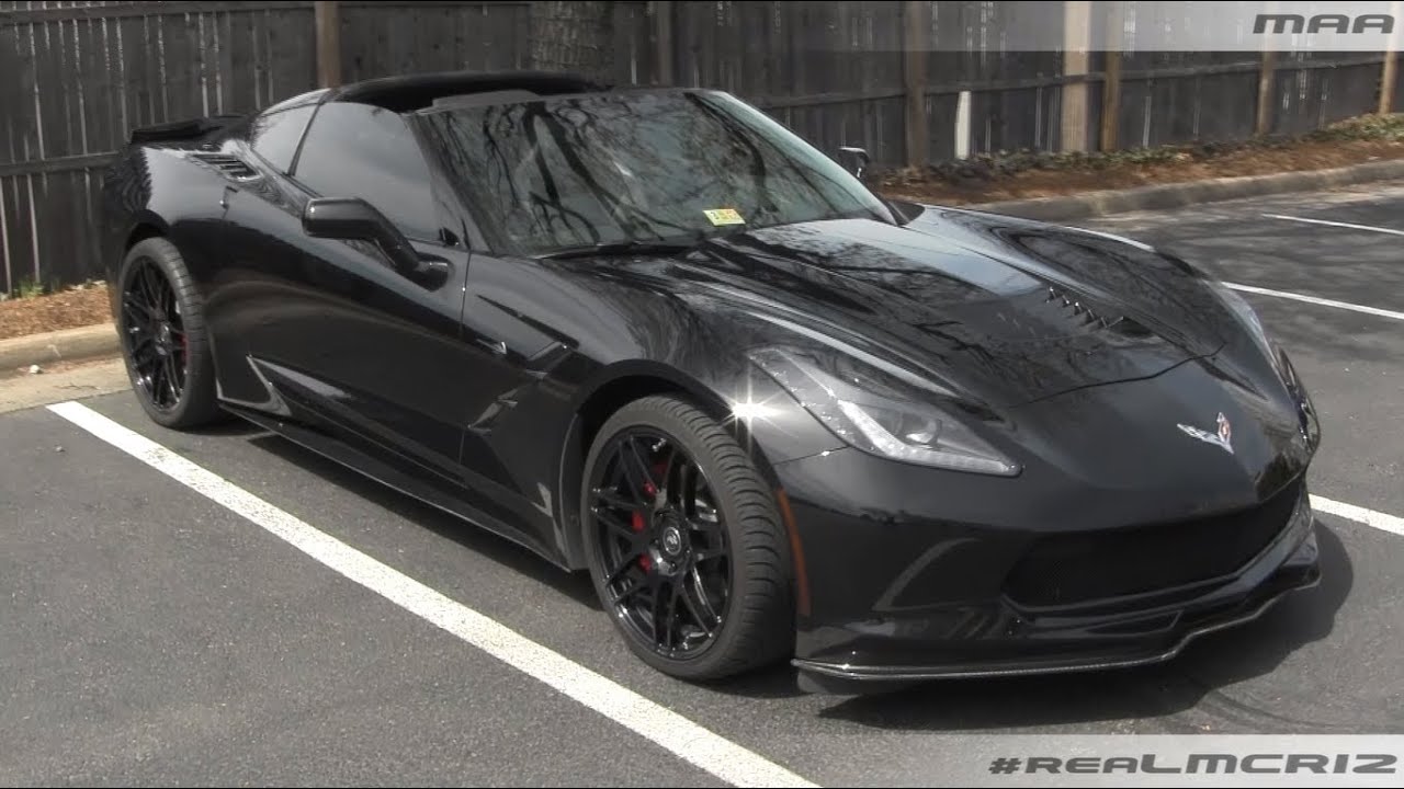 Blacked Out Chevy Corvette C7 Stingray - YouTube.