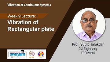 Lec 27: Vibration of Rectangular plate