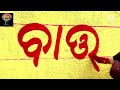 Odia simple letter writing  gouranga art komna  dengu sachetanata wall writing 