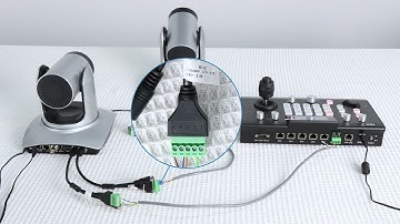 How to connect two cameras via RS232, RS422/485 connection