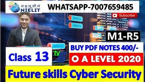 Future Skills and Cyber Security M1-R5 IT TOOLS CLASS 13 CHAPTER 9 FULL COURSE