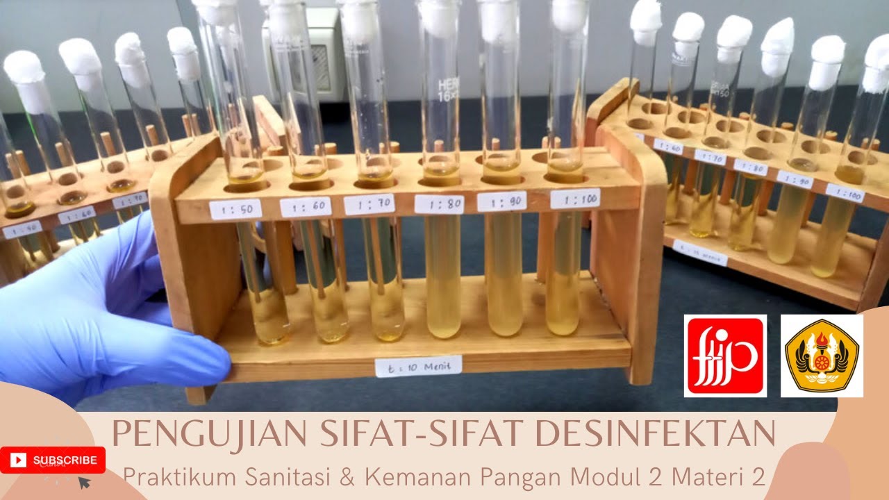 Praktikum Daring FTIP UNPAD/Pengujian Desinfektan/Pengujian Koefesien Fenol/Efektivitas Desinfektan