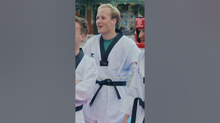 Wanneer je denkt goed te zijn in taekwando #VanAnaarOnbekend #Koen