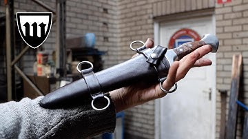 Forging a bronze age inspired dagger, part 3, making the scabbard.