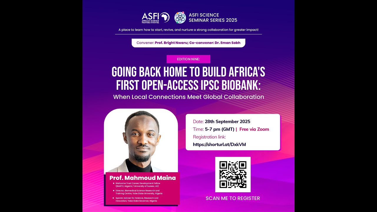 GOING BACK HOME TO BUILD AFRICA'S FIRST OPEN-ACCESS IPSC BIOBANK: