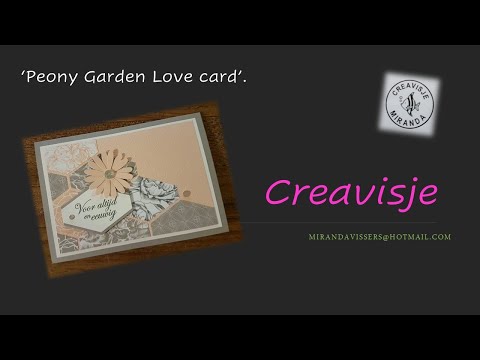Peony garden lovecard
