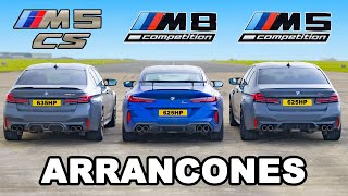 BMW M8 vs M5 CS vs M5 Comp: ARRANCONES