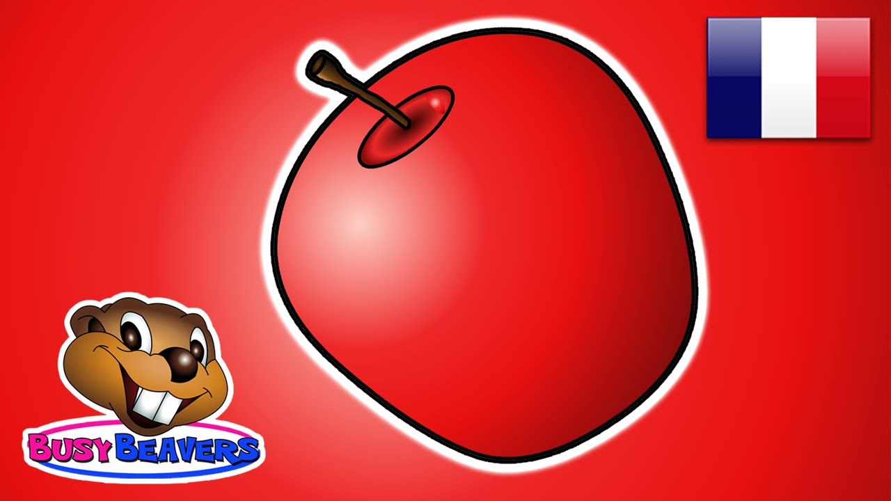 La Pomme est Rouge Franais  Apprendre les Couleurs Chansons dEnfants en Maternelle