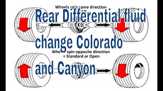 How To Change The Rear Differential Fluid on a Colorado or Canyon 2015-2022 BEST VIDEO