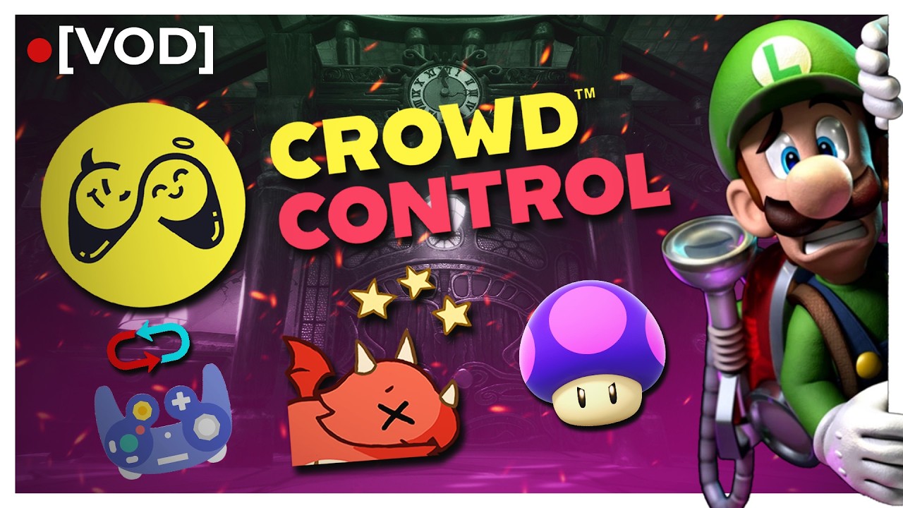 Speedrunning Luigi's Mansion, but chat controls the game