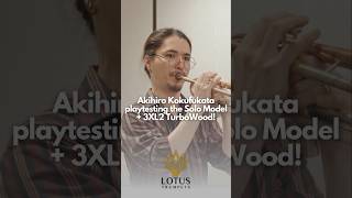 Akihiro Kokufukata playtesting the Solo Model + 3XL2 TurboWood! #lotustrumpets #trumpet #mouthpiece