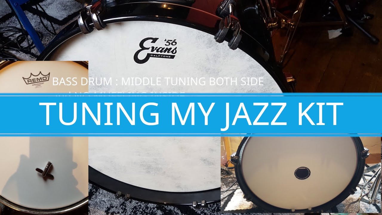 Tuning my Jazz Kit - raw recording with Zoom Q4