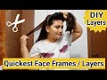 Part 2- Easiest Way To Get Face Layers | Beginners Front Layer Cut Tutorial | DIY Own Layer Hair Cut