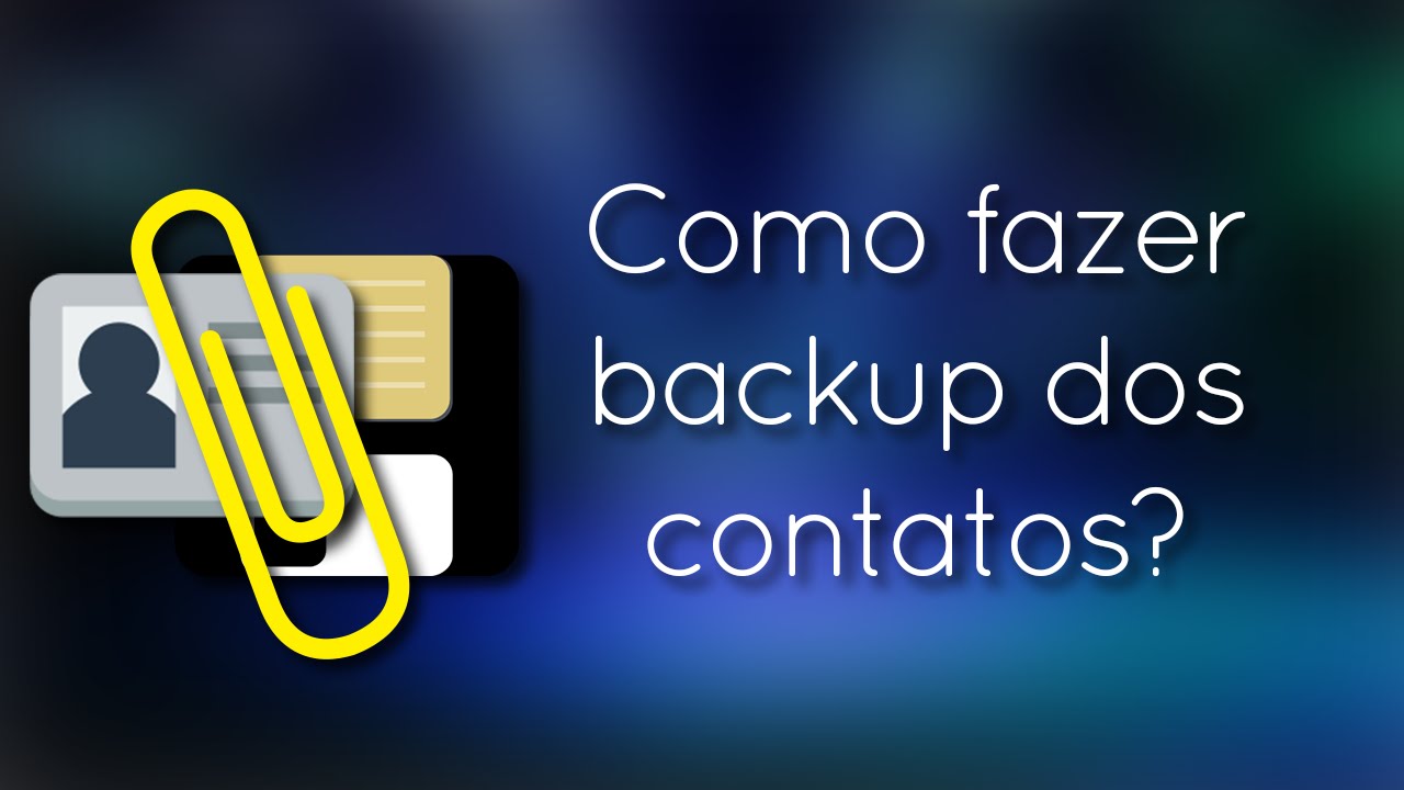 Como fazer backup [AUTOMÁTICO] dos contatos - YouTube