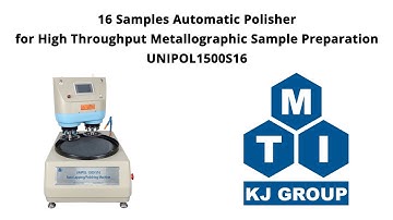 16 Samples Automatic Polisher for High Throughput Metallographic Sample Preparation - Unipol1500S16