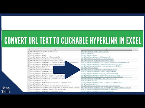 Convert URL text to clickable hyperlink in Excel / Fill column in Microsoft excel