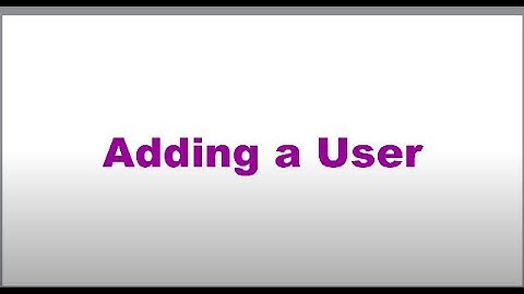Teesom How-To Adding a User