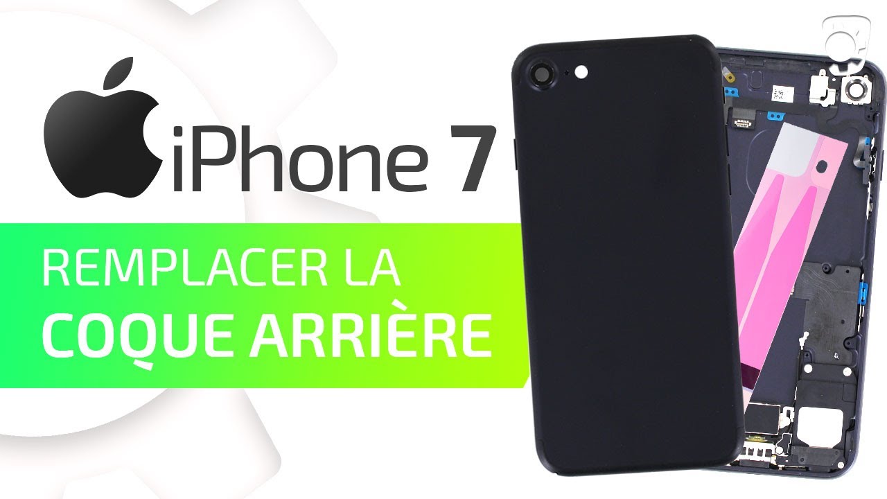 Coque Arrière Métal Noire D'origine Pour IPhone 7 – Remplacement Batterie/couvercle – Like New